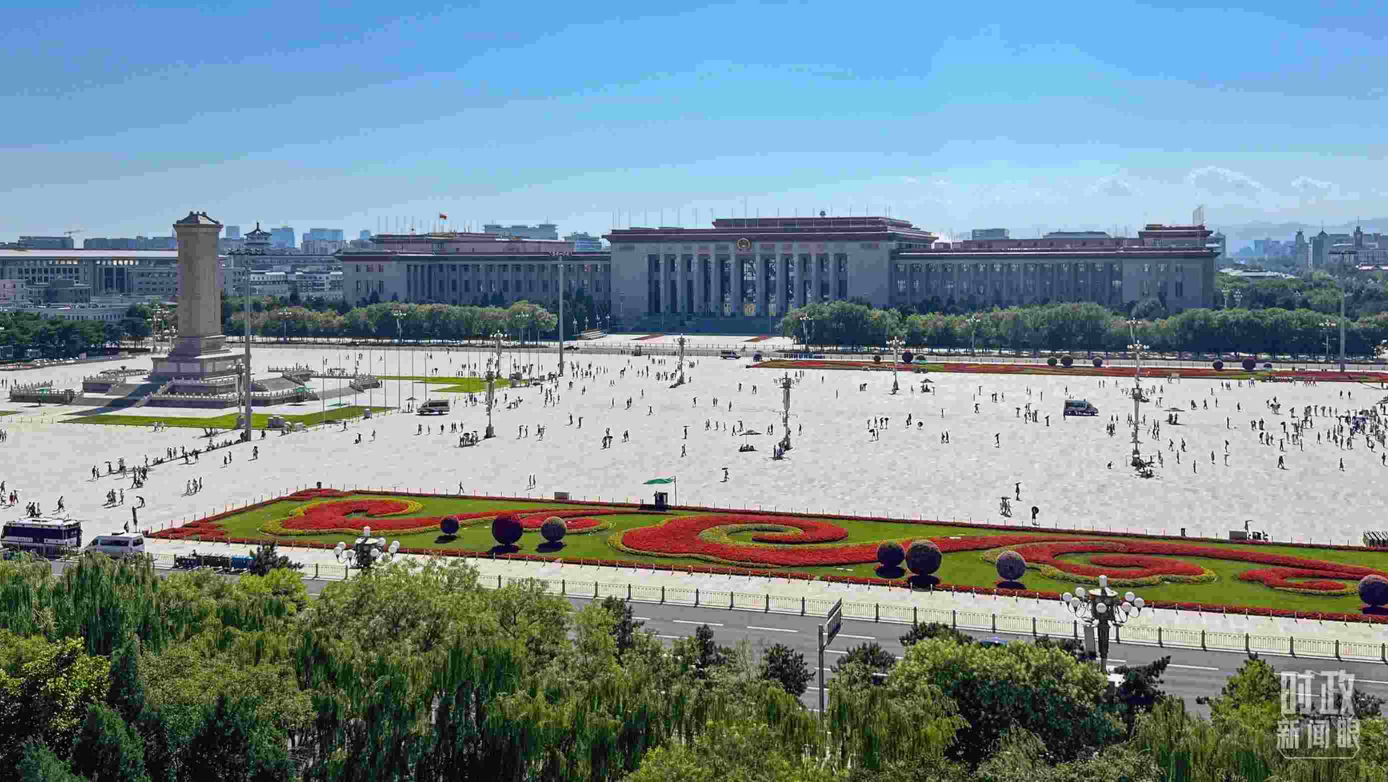 △北京天安門廣場。（總臺央視記者蔣碩拍攝）