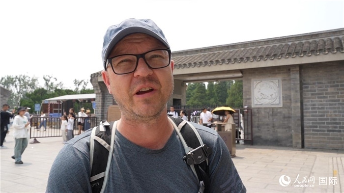 圖為德國籍游客安德烈亞斯·西伯特。人民網(wǎng)記者 吳超嵐攝