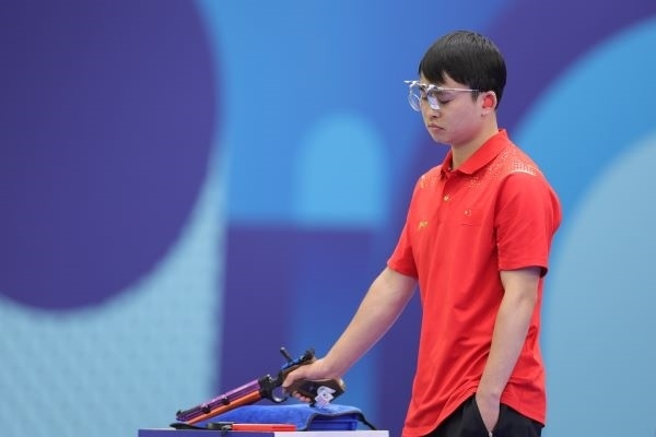 謝瑜在比賽中。 人民日?qǐng)?bào)報(bào)道團(tuán) 陶相安攝