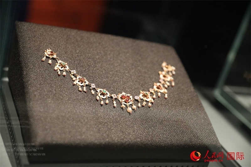 展覽“傳奇之旅：馬可·波羅與絲綢之路上的世界”展品。人民網(wǎng) 殷韜攝