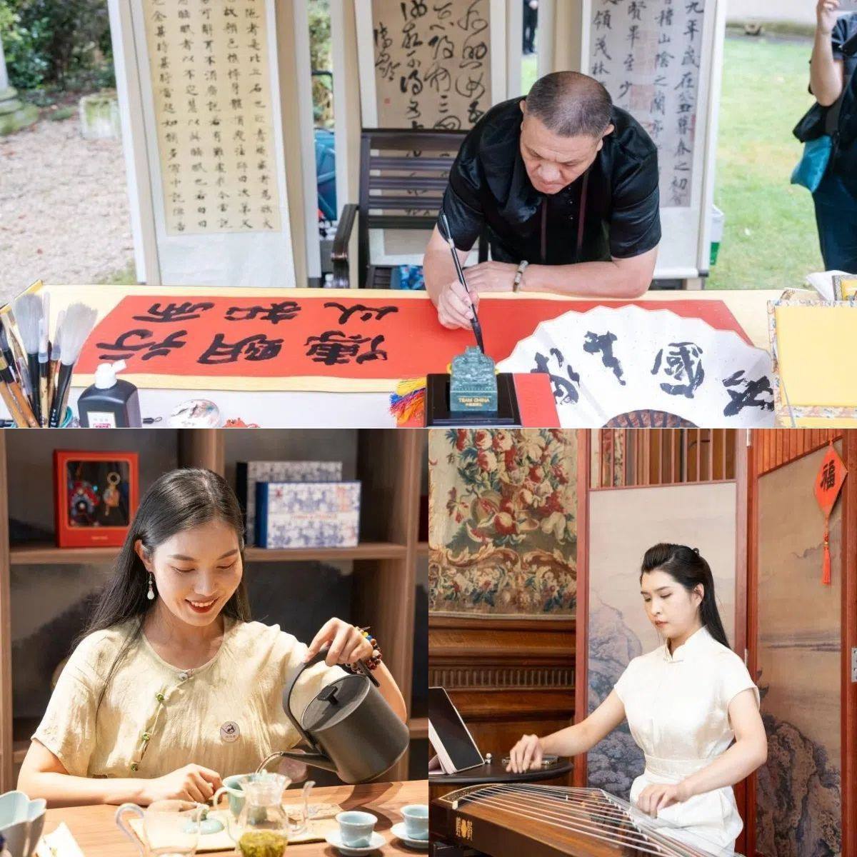 中國(guó)非遺與傳統(tǒng)文化展區(qū)引人入勝。 “中國(guó)之家”供圖