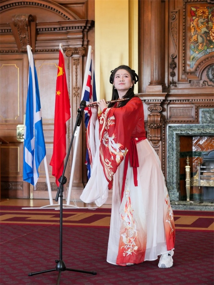 《長城魂》在愛丁堡市政廳演出。主辦方供圖