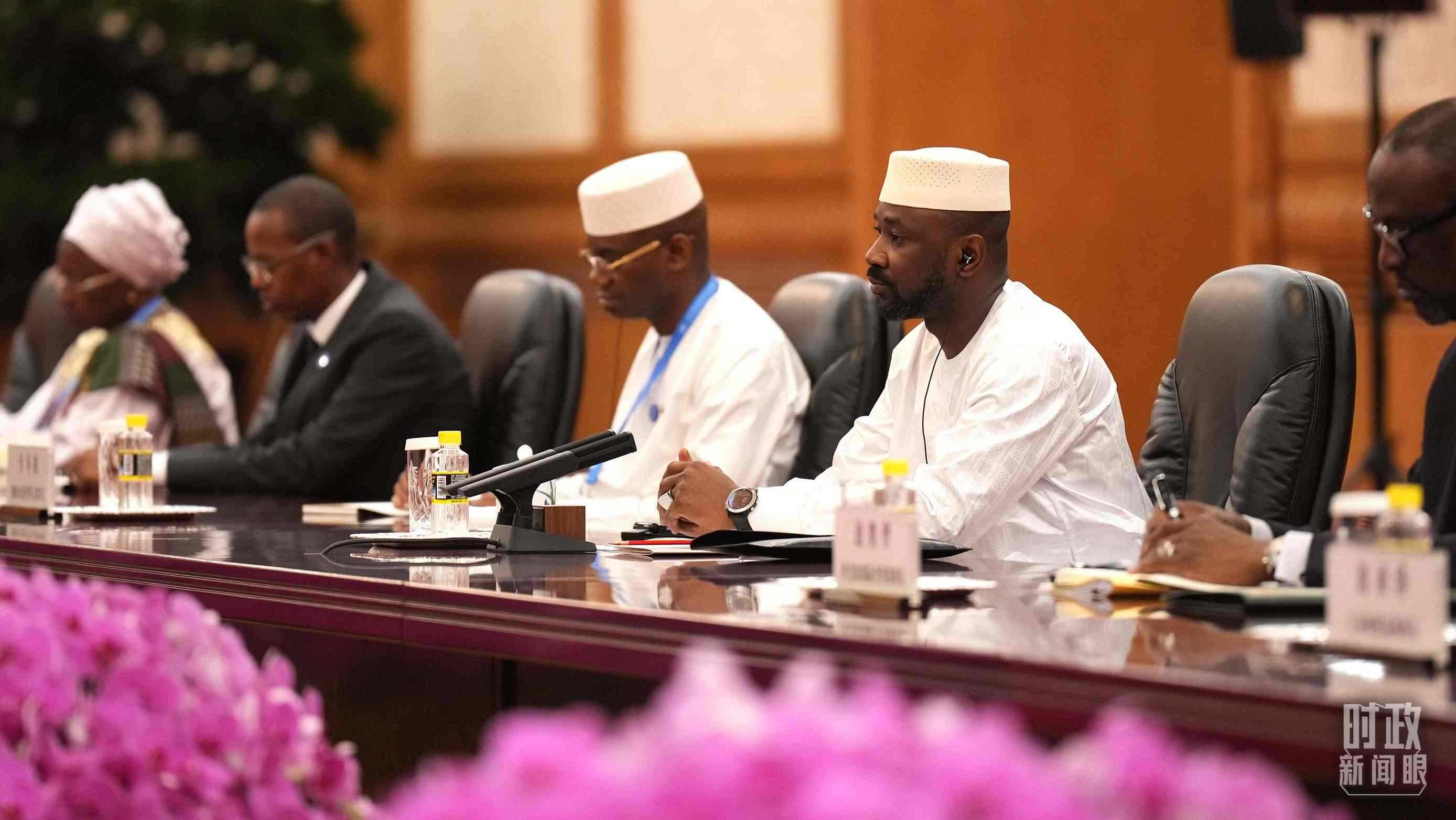 △馬里總統(tǒng)戈伊塔。（總臺(tái)記者李晉拍攝）