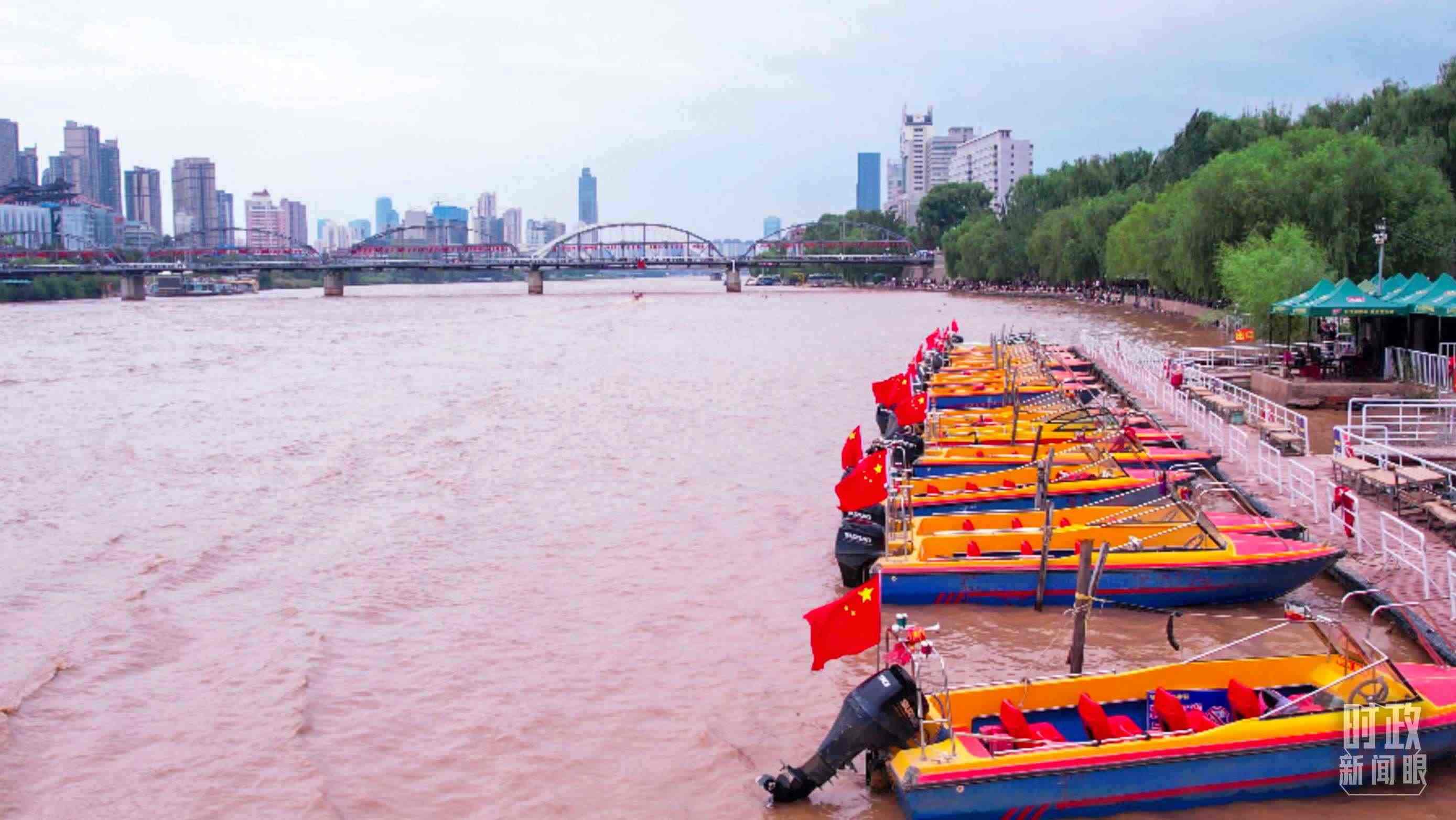 △黃河蘭州段。（總臺記者張吉瑞拍攝）