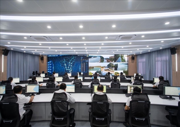 位山灌區(qū)智慧調(diào)度中心 。受訪者供圖