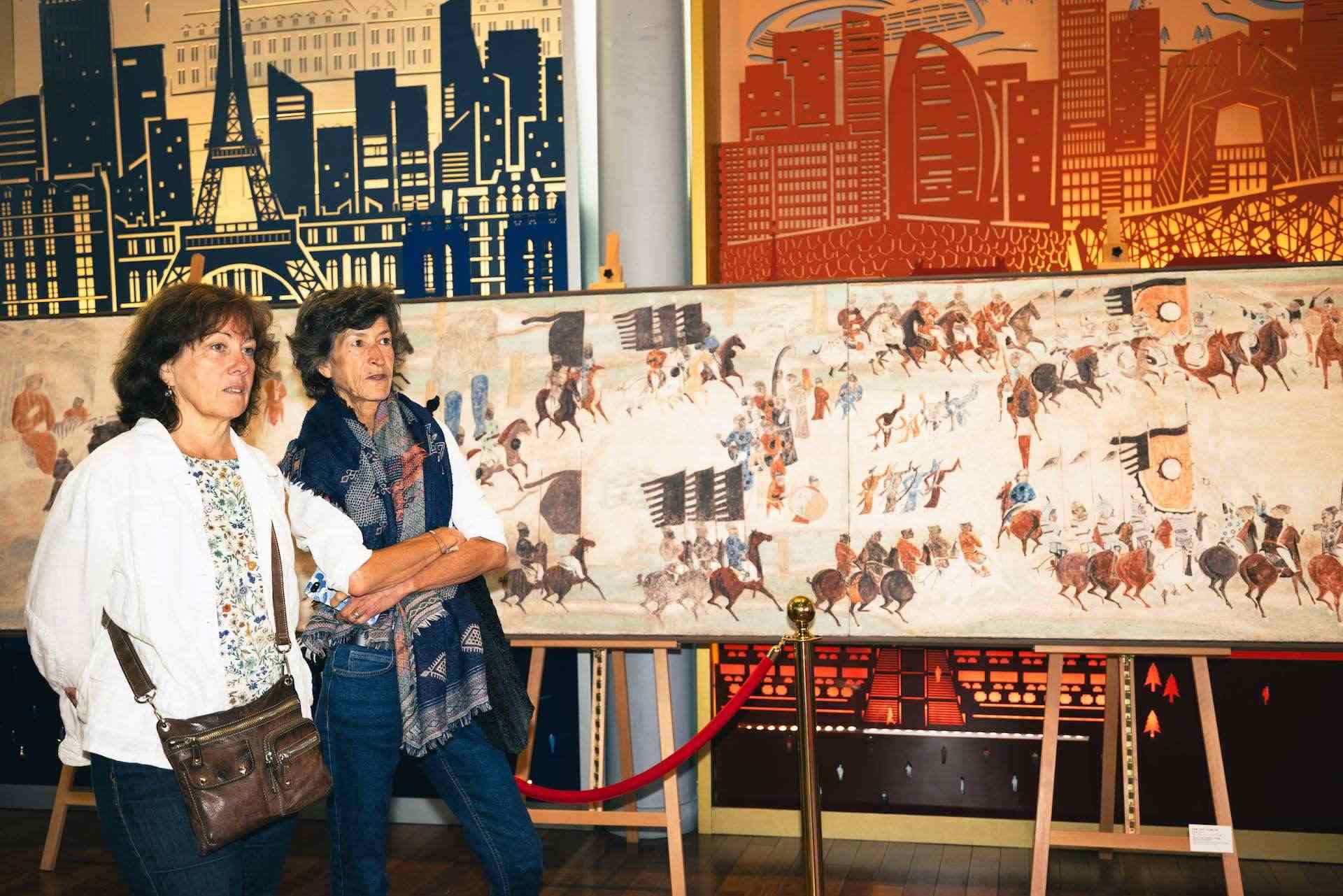 “絲路丹青——絲綢之路沿線壁畫傳摹展”在巴黎中國文化中心隆重開幕。中國藝術(shù)研究院供圖