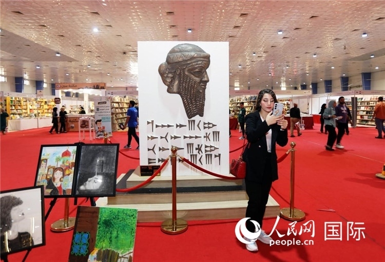 展廳一角。人民網(wǎng)中東中心分社奧馬爾·哈利勒攝