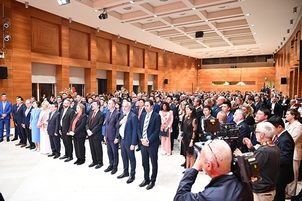 招待會現(xiàn)場。孫瑋 攝