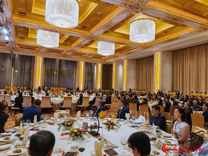 慶祝中俄建交75周年招待會(huì)在京舉行。人民網(wǎng)記者 李明琪攝