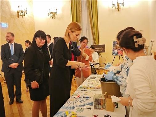 招待會(huì)現(xiàn)場(chǎng)。中國(guó)駐匈牙利大使館供圖