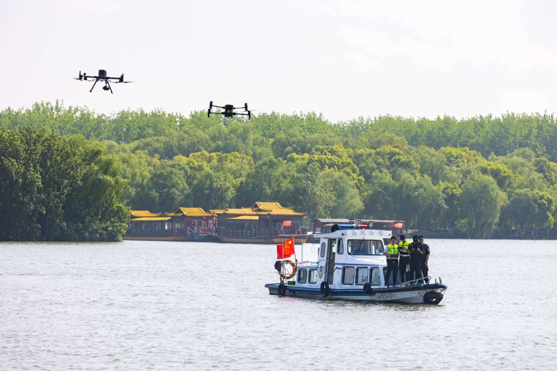 無(wú)人機(jī)義警隊(duì)。公安部供圖