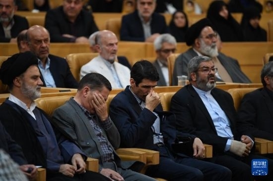 這是10月7日在伊朗首都德黑蘭拍攝的第七屆聲援巴勒斯坦兒童和青少年國際會議現(xiàn)場。新華社記者 沙達提 攝