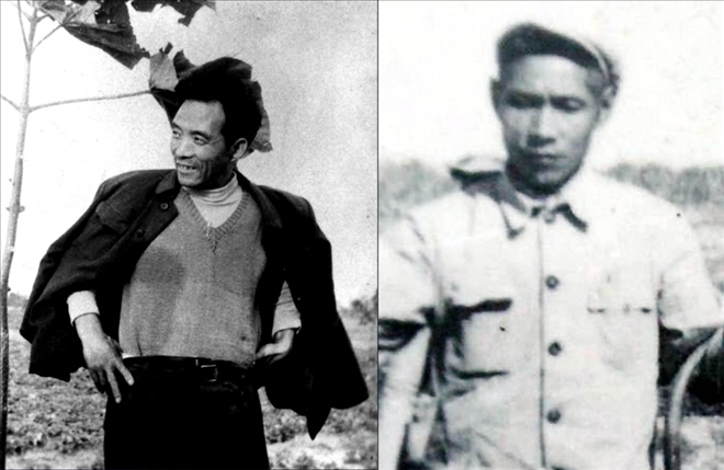 拼版照片：左圖為焦裕祿資料照片；右圖為谷文昌資料照片。
