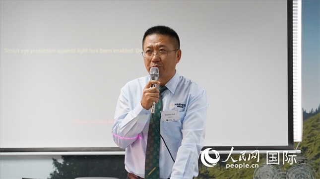 碩豐集團董事長孫曉棟發(fā)言。 人民網(wǎng) 張茜攝