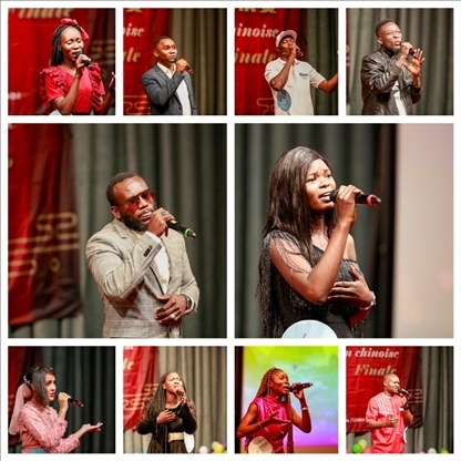 參與決賽的歌手。中國(guó)石油非洲公司供圖