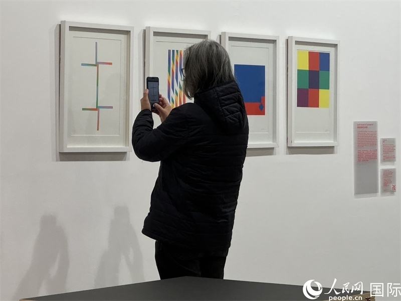 11月8日，觀眾在“瑞士經(jīng)典設(shè)計(jì)展”作品前駐足欣賞。人民網(wǎng) 謝瑩攝 