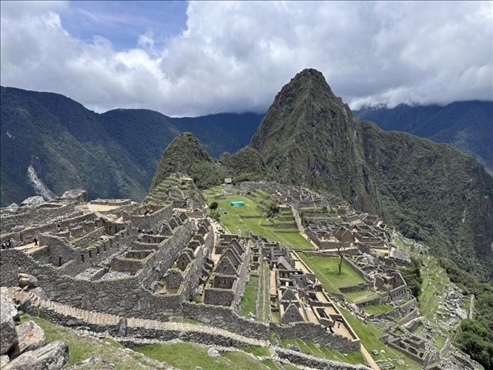 秘魯馬丘比丘古城遺址。本報(bào)記者 張朋輝 攝