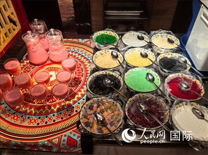 馬來西亞美食節(jié)現(xiàn)場準備的美食。人民網(wǎng) 楊春燕攝