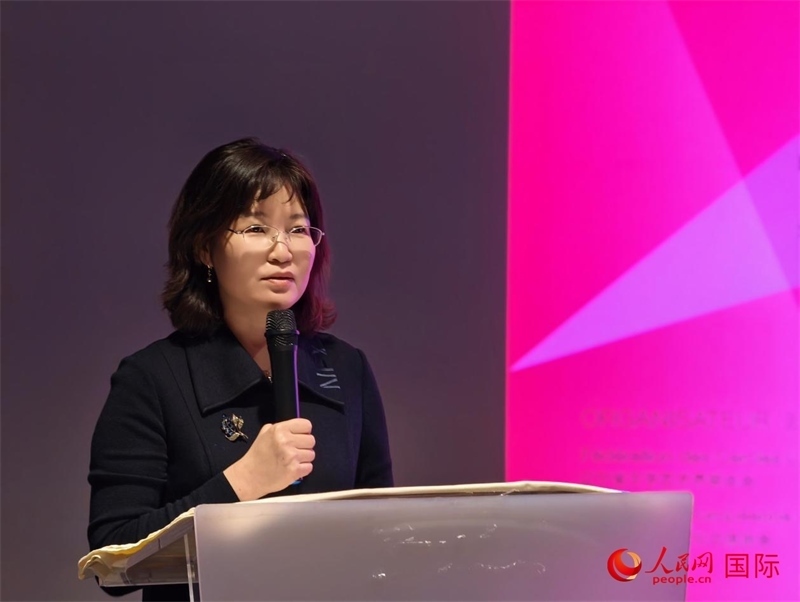 遼寧省文聯(lián)黨組書記、主席邵玉英致辭。人民網(wǎng)記者 于超凡攝