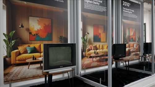 海信顯示技術(shù)展示畫作。海信南非公司供圖