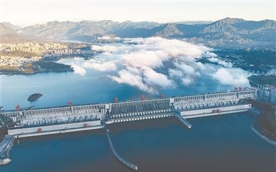 圖為三峽大壩。 新華社發(fā)（鄭家裕攝）