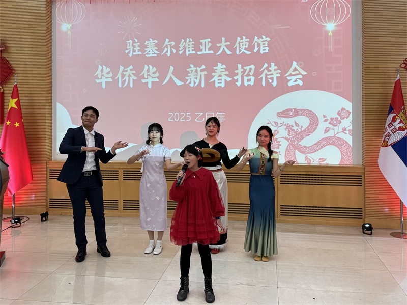 招待會(huì)現(xiàn)場(chǎng)表演。諾維薩德孔子學(xué)院供圖