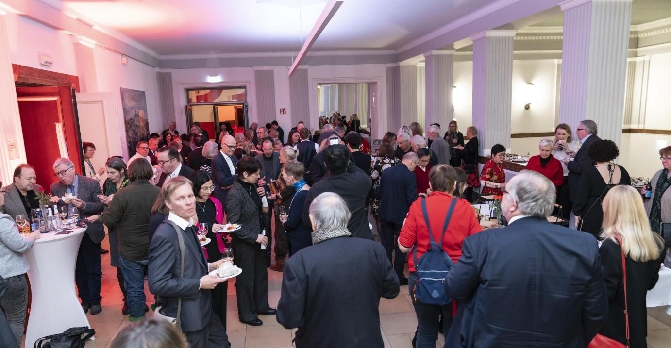 圖為新春酒會(huì)現(xiàn)場。紐倫堡-埃爾蘭根孔子學(xué)院供圖