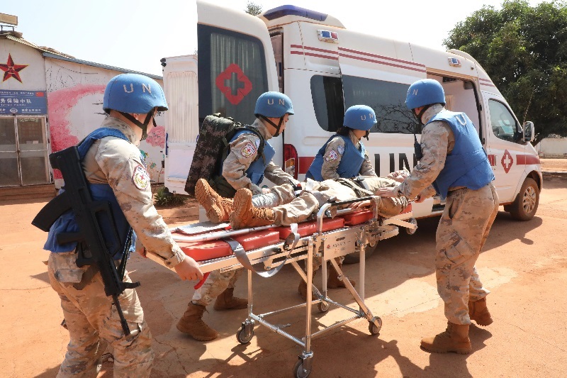 演練現(xiàn)場。張曉昆攝。