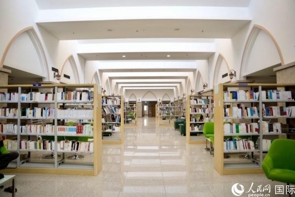 圖為吉布提國家圖書館一角。人民網(wǎng) 塔里克·易卜拉欣攝