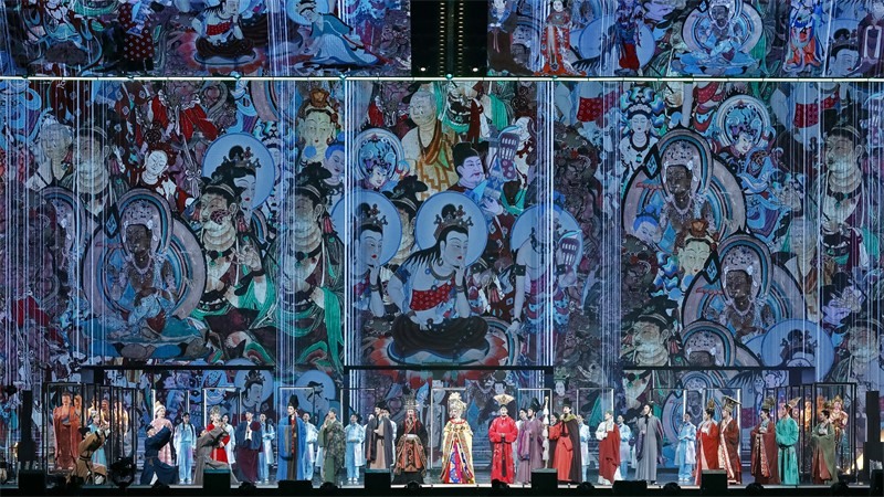 《受到召喚·敦煌》劇照。國(guó)話(huà)供圖