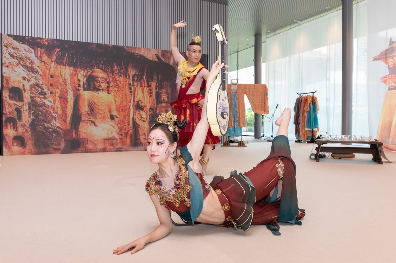 《龍門金剛》舞蹈。中國駐大阪旅游辦事處供圖