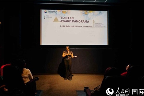 天壇映像全球巡展·倫敦站放映現(xiàn)場。楊浩鵬攝