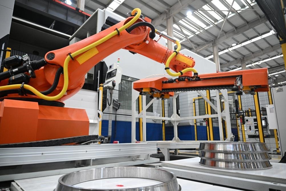 這是洛陽軸承集團股份有限公司的智能生產(chǎn)線。新華社記者 李嘉南 攝