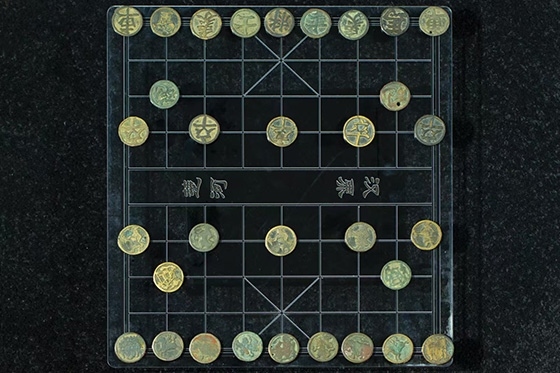 宋代中國銅象棋子。主辦方供圖