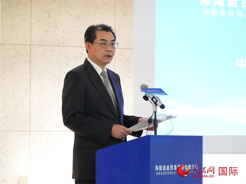 中國(guó)駐日本大使吳江浩致辭。人民網(wǎng) 許可攝