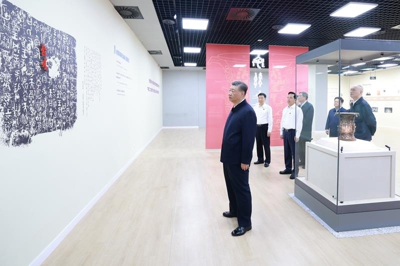 △2024年9月10日，習(xí)近平總書記來到陜西寶雞市參觀寶雞青銅器博物院。