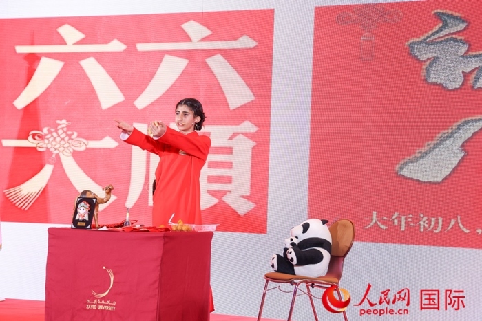 快板表演。人民網記者任皓宇攝